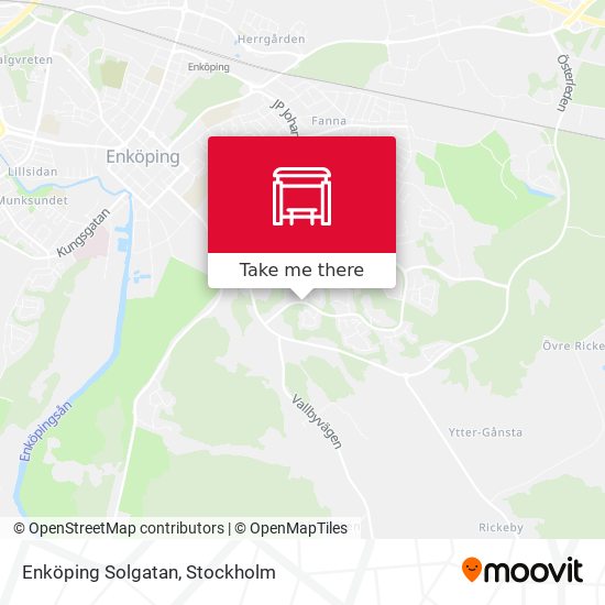 Enköping Solgatan map