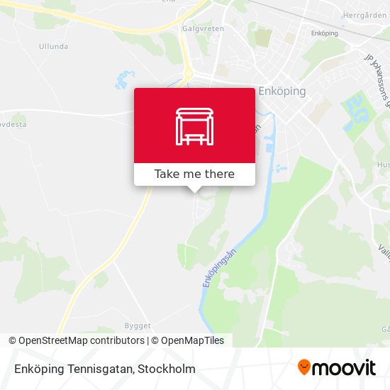 Enköping Tennisgatan map