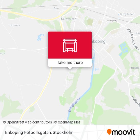 Enköping Fotbollsgatan map
