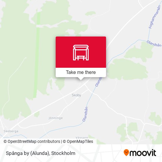 Spånga by (Alunda) map
