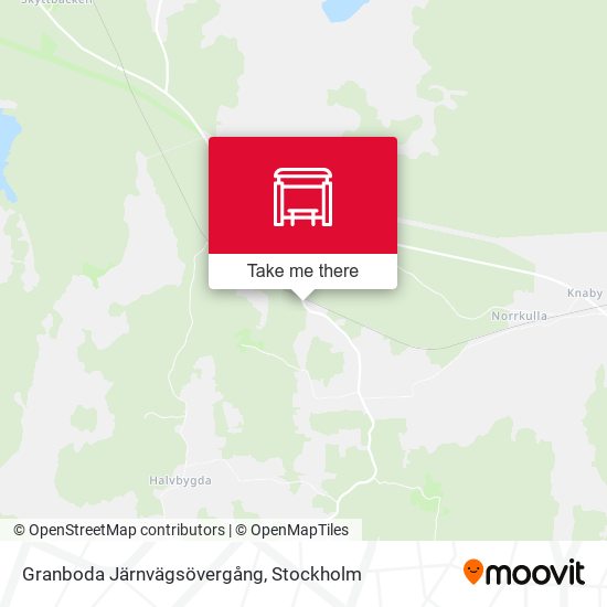 Granboda Järnvägsövergång map