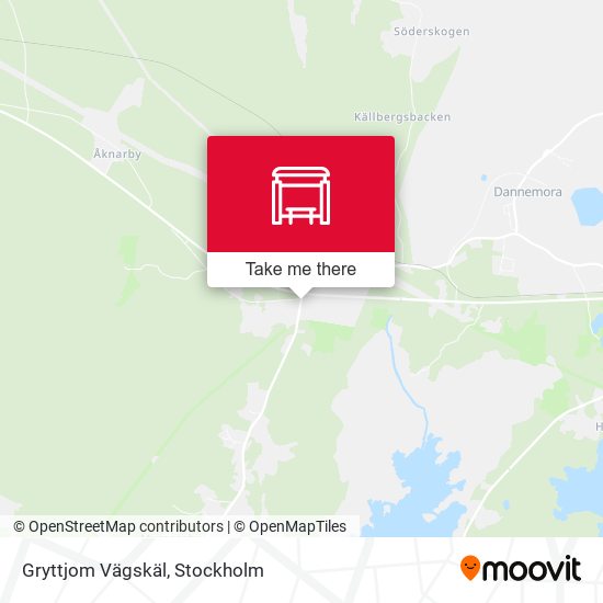 Gryttjom Vägskäl map