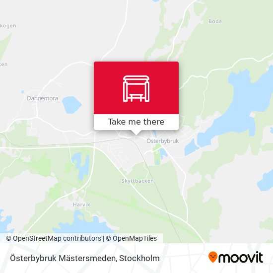 Österbybruk Mästersmeden map