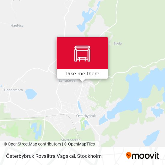 Österbybruk Rovsätra Vägskäl map