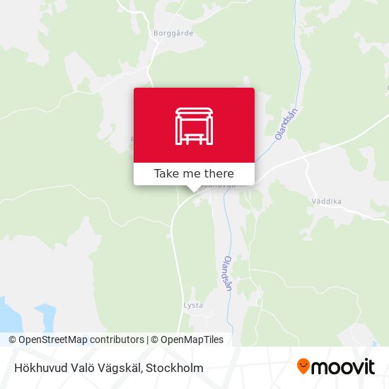 Hökhuvud Valö Vägskäl map
