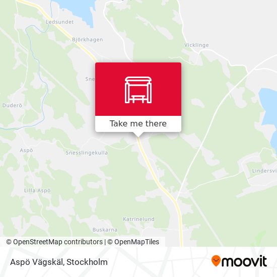 Aspö Vägskäl map