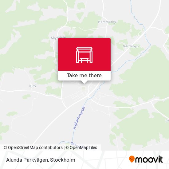 Alunda Parkvägen map