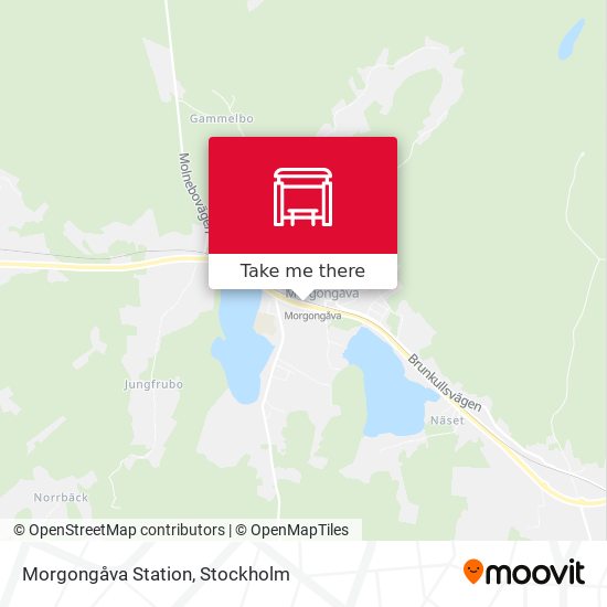 Morgongåva Station map