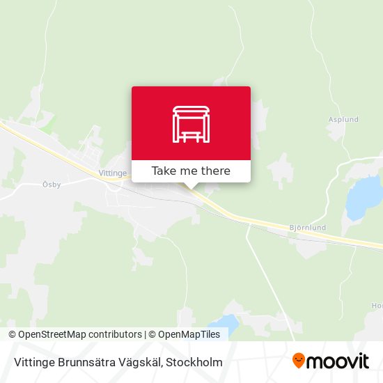 Vittinge Brunnsätra Vägskäl map