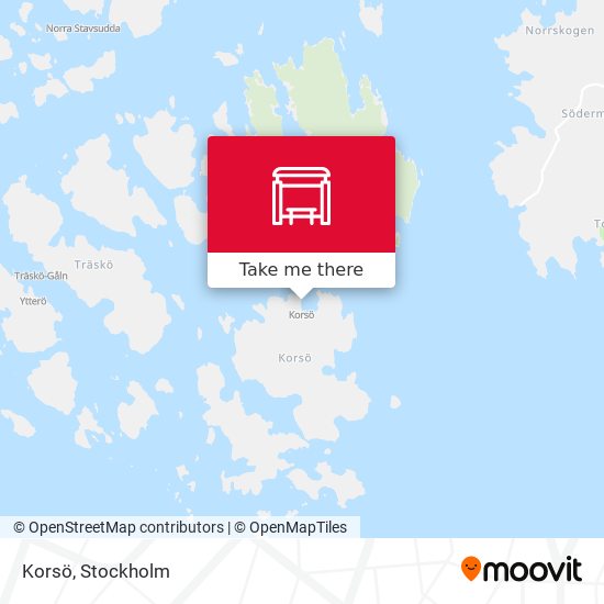 Korsö map