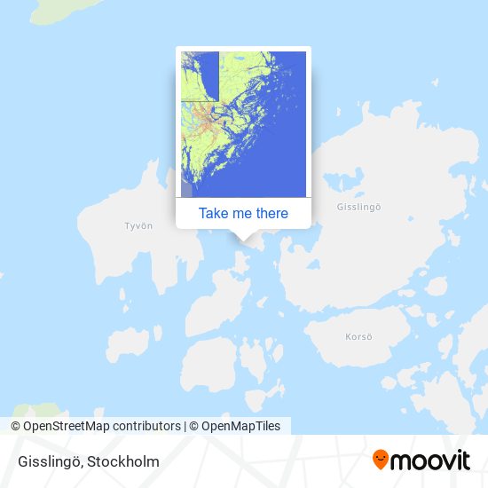 Gisslingö map