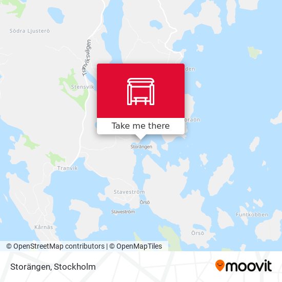 Storängen map