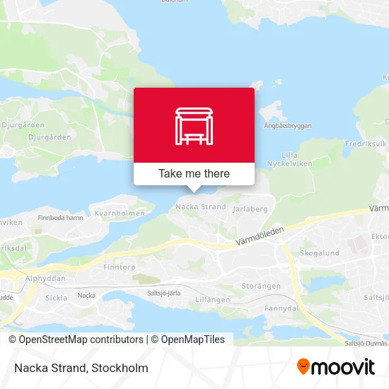 Nacka Strand map
