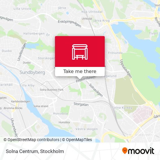 Solna Centrum map