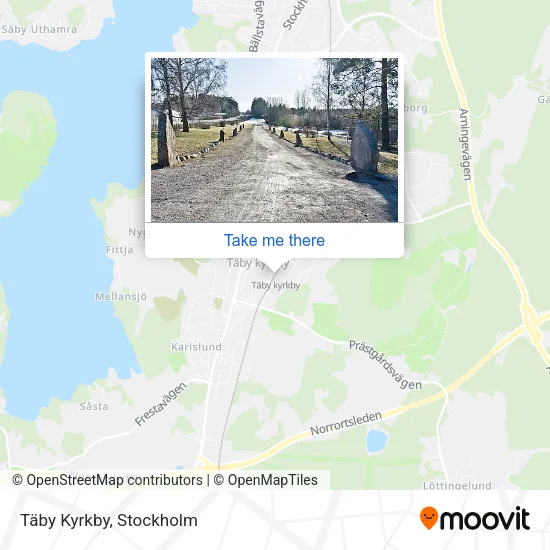 Täby Kyrkby map