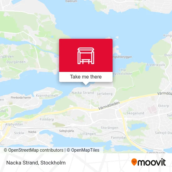 Nacka Strand map