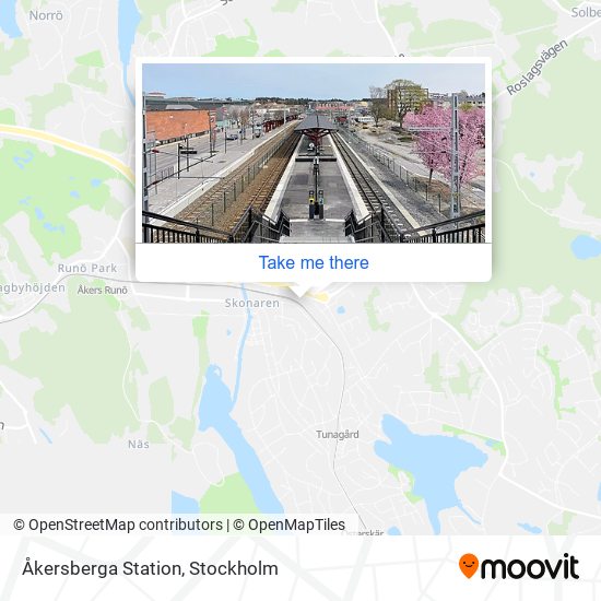 Åkersberga Station map