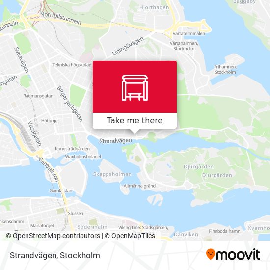 Strandvägen map