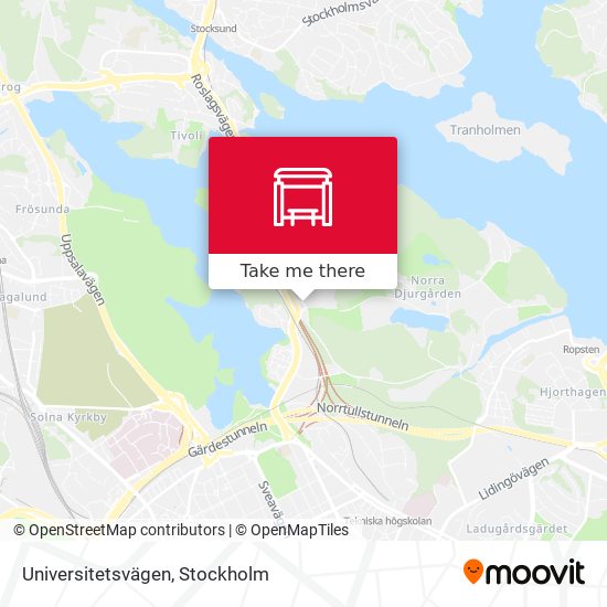 Universitetsvägen map