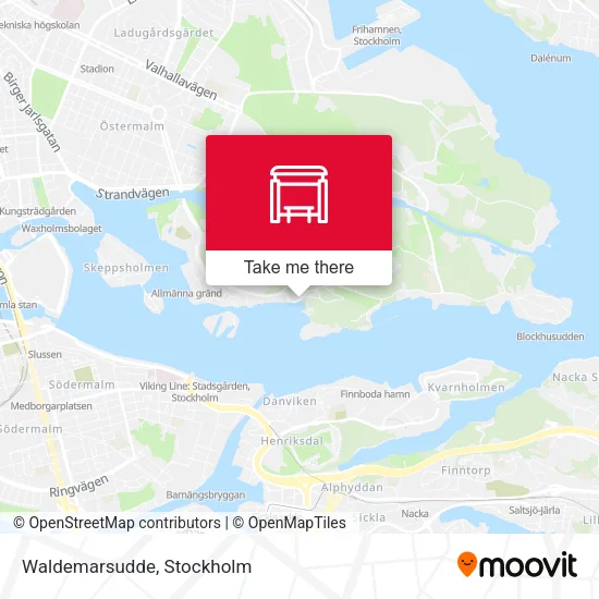 Waldemarsudde map