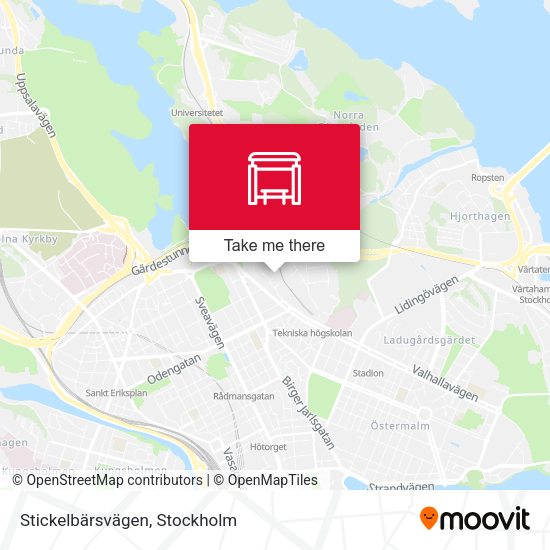Stickelbärsvägen map