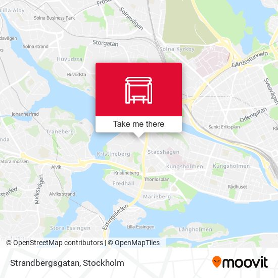 Strandbergsgatan map