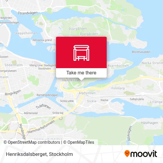 Henriksdalsberget map