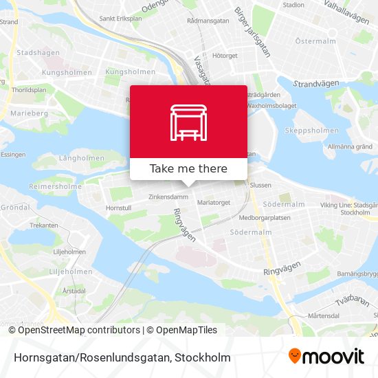 Hornsgatan/Rosenlundsgatan map