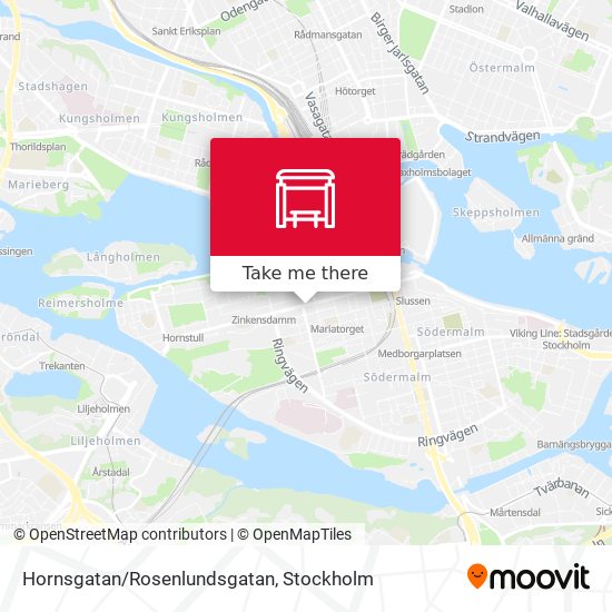Hornsgatan/Rosenlundsgatan map