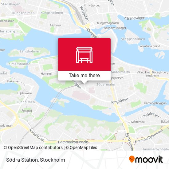 Södra Station map