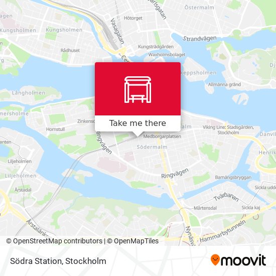 Södra Station map