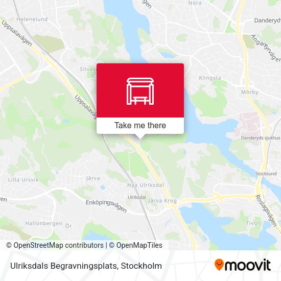 Ulriksdals Begravningsplats map