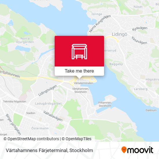 Värtahamnens Färjeterminal map