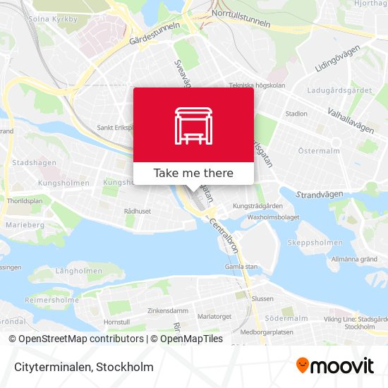 Cityterminalen map