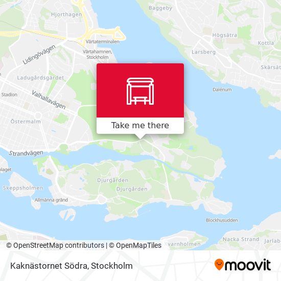 Kaknästornet Södra map