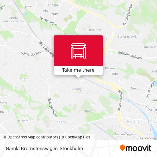 Gamla Bromstensvägen map
