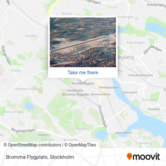 Bromma Flygplats map