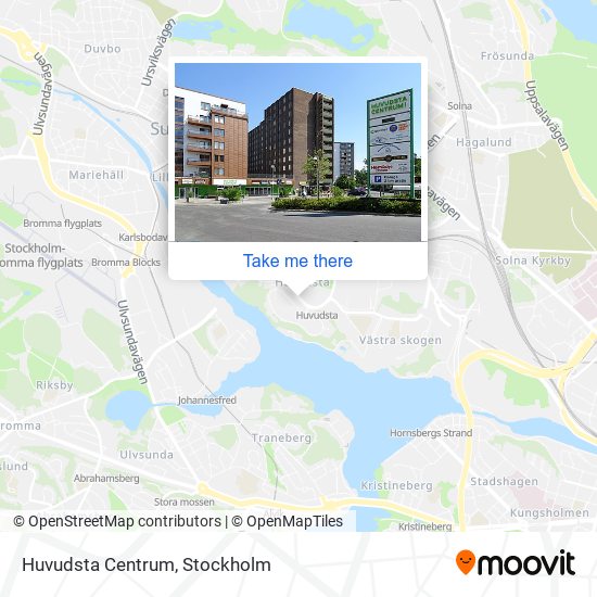 Huvudsta Centrum map