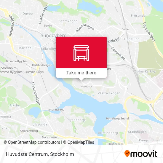 Huvudsta Centrum map