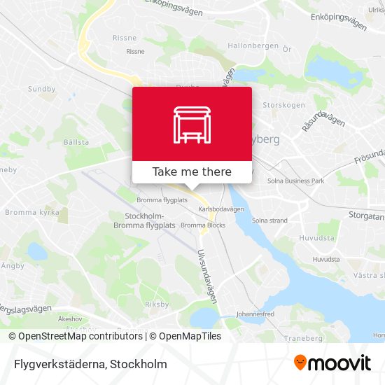 Flygverkstäderna map