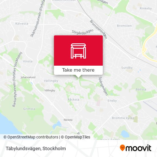 Täbylundsvägen map