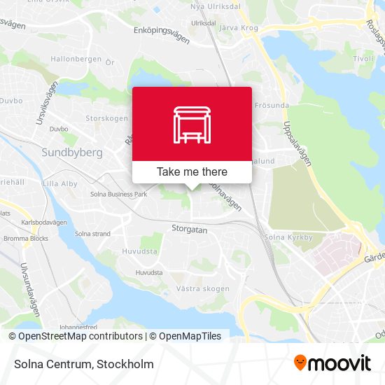 Solna Centrum map