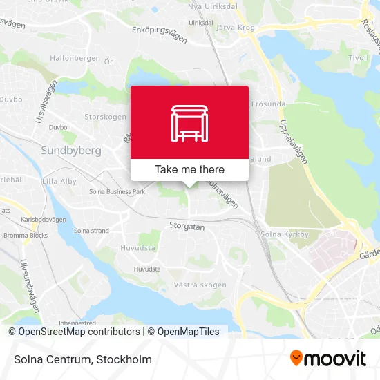 Solna Centrum map