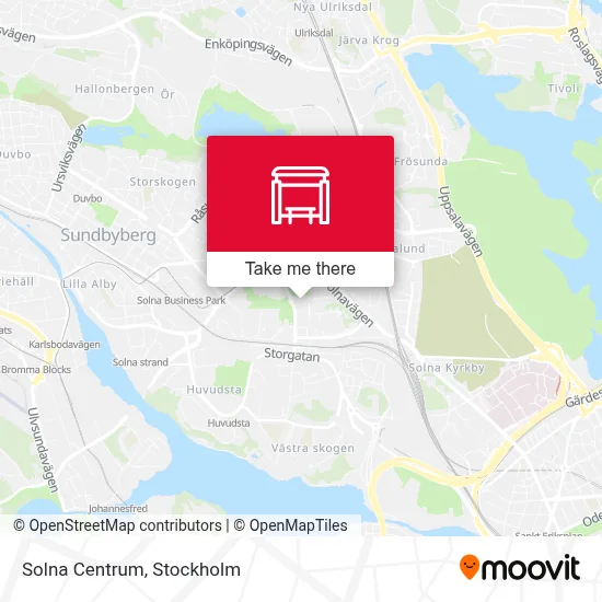 Solna Centrum map