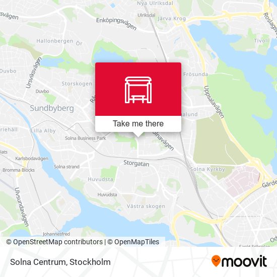 Solna Centrum map