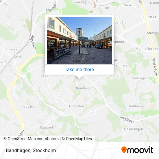 Bandhagen map