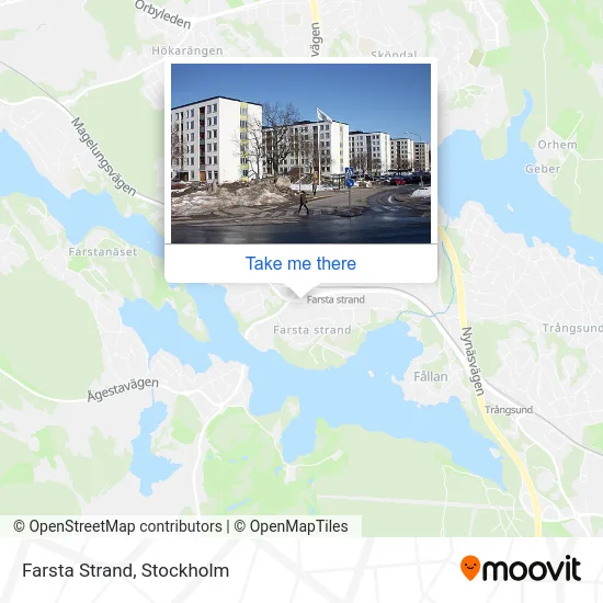 Farsta Strand map