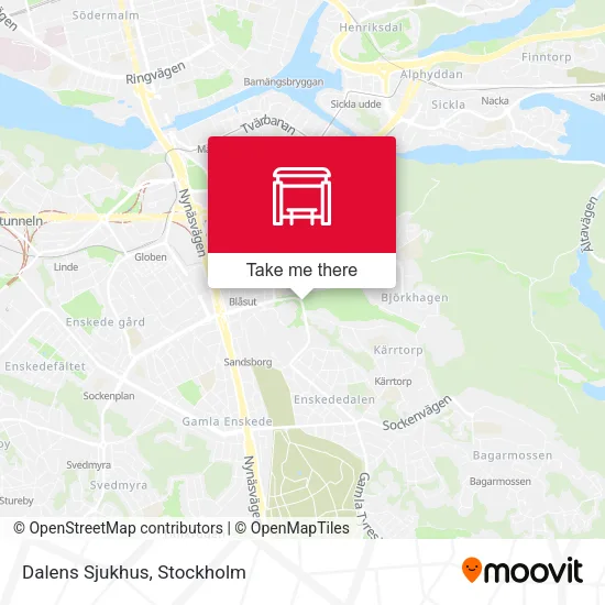 Dalens Sjukhus map