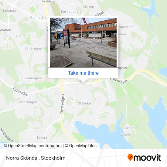 Norra Sköndal map