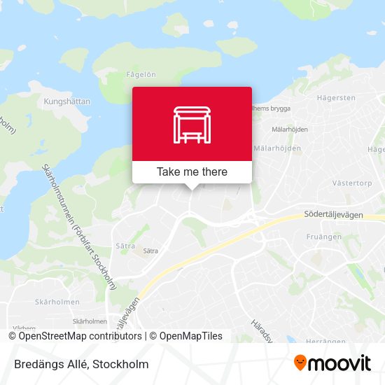 Bredängs Allé map